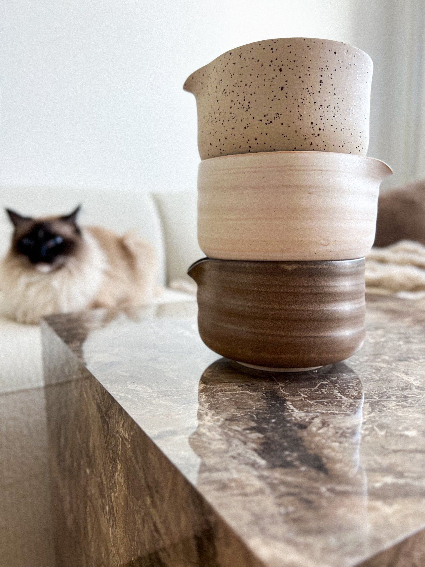 Matcha miska Studio Timmerman Speckled