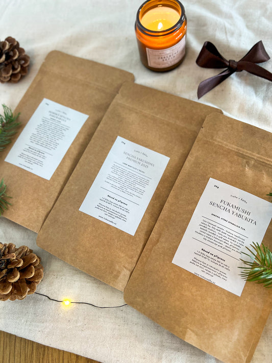 Vánoční set čajů Samurai -  tři tváře Senchi