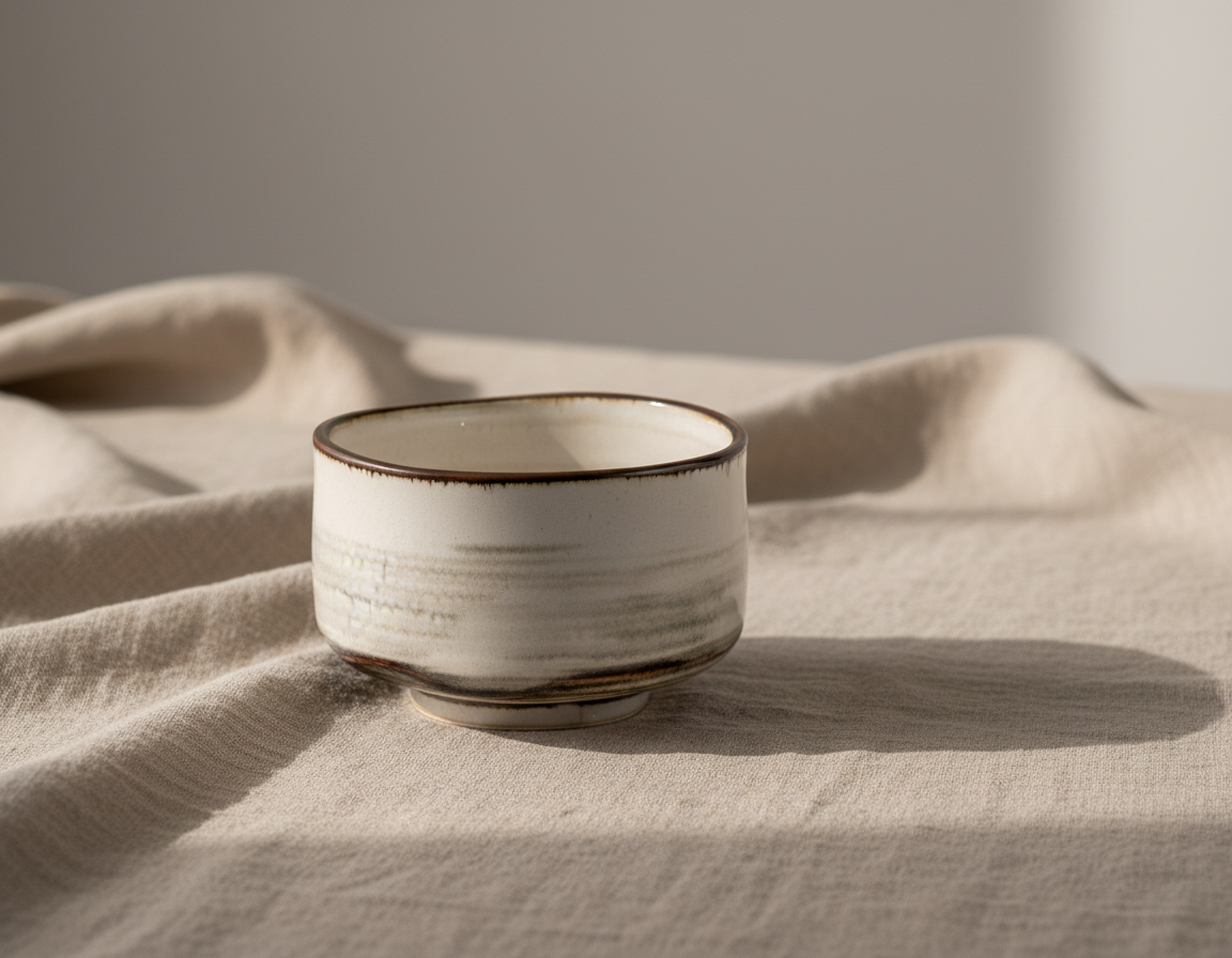 Matcha miska Seiangama bílá