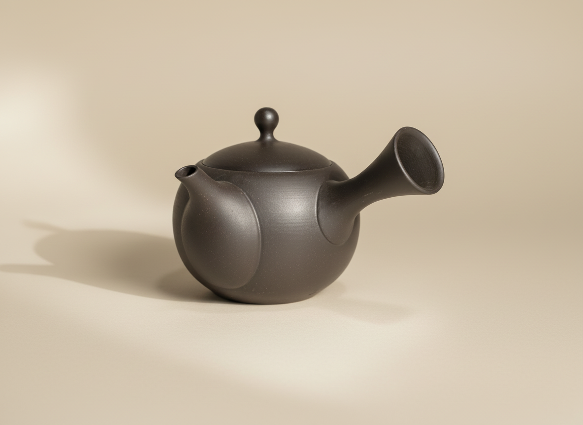 Kyusu konvička Jinsui Kiln IROIRO 01 Sumikuro (290 ml)